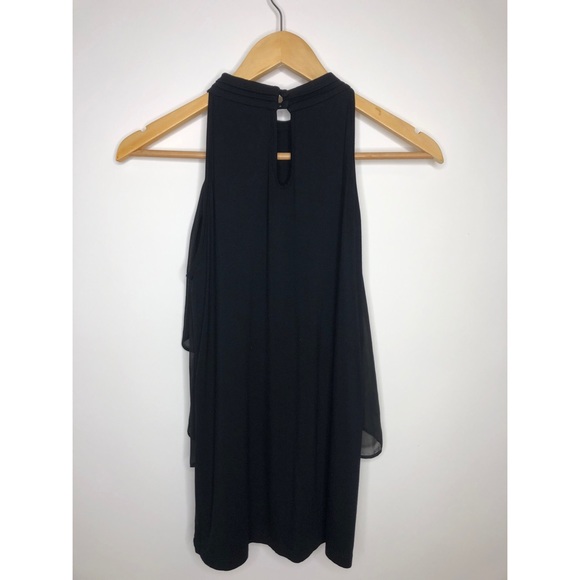 Cable and Gauge Sleeveless Mock Turtleneck Black - Picture 6 of 8